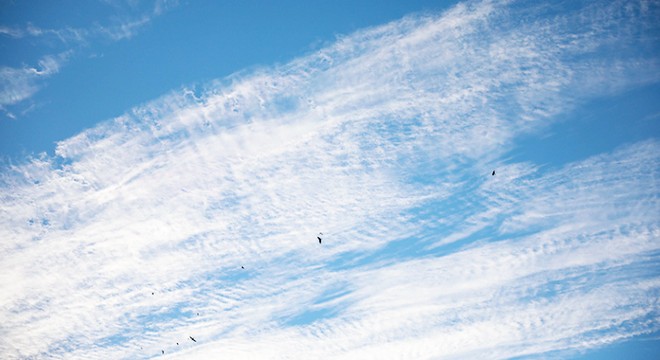 Cirrocumulus  bulutları görsel şölen oluşturdu