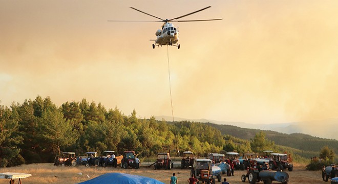 19 saatlik orman yangınında 100 hektar alan zarar gördü