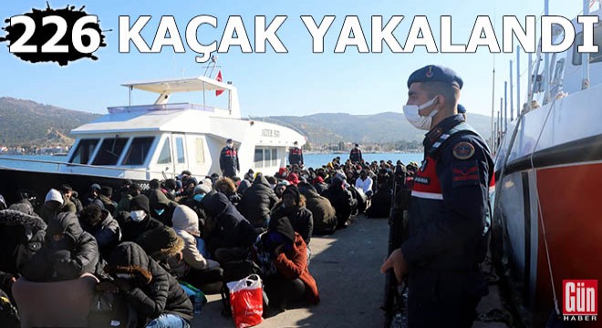 226 kaçak göçmen ile 10 organizatör yakalandı
