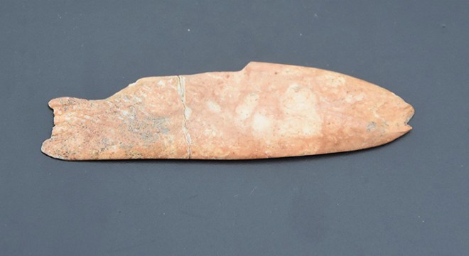8 bin yıl öncesine ait  balık  figürü bulundu