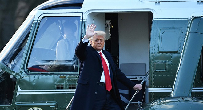 ABD Başkanı Donald Trump Beyaz Saray’dan ayrıldı