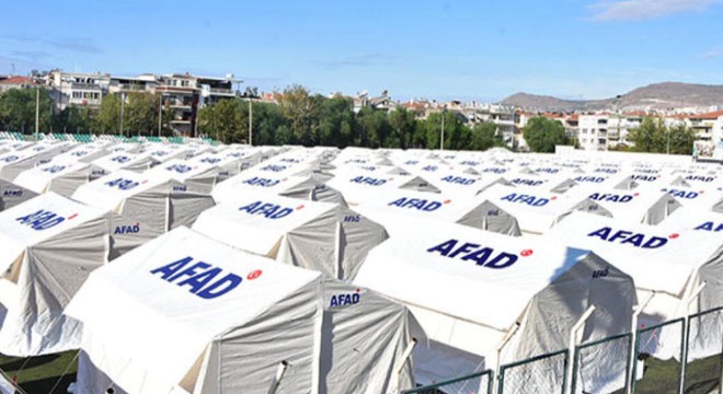 AFAD: 270 noktada 300 bin 809 çadır kuruldu