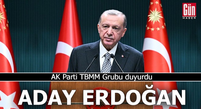 AK Parti Grubu nun adayı, Recep Tayyip Erdoğan