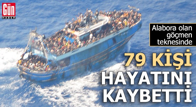 Alabora olan göçmen teknesinde 79 kişi hayatını kaybetti