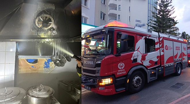 Alanya'da 3 yıldızlı otelin mutfağında yangın