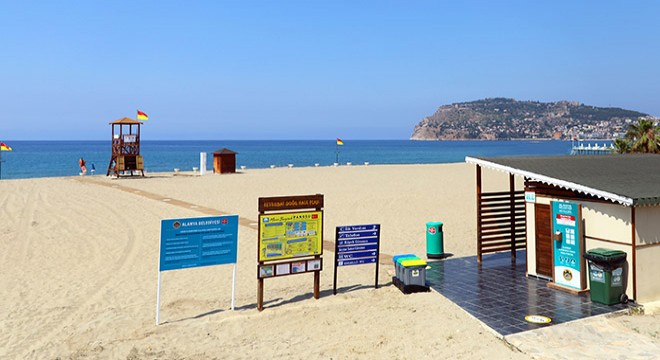 Alanya, mavi bayraklı plaj sayısıyla Antalya da 2. sırada
