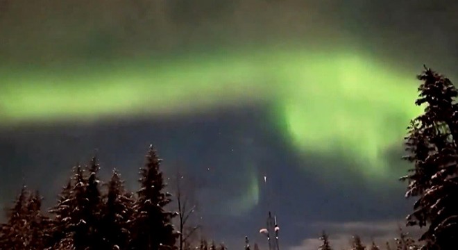 Alaska semalarında Kuzey Işıkları nın müthiş şovu