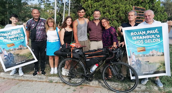 Almanya dan bisikletle yola çıktı 26 gün sonra İstanbul a ulaştı