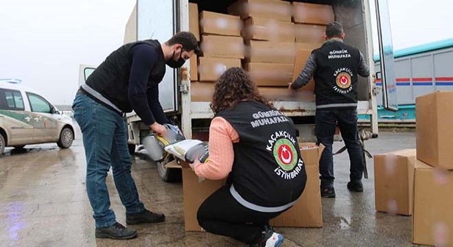 Ankara da 2 ton 330 kilo kaçak tütün ele geçirildi