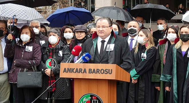 Ankara da avukatlardan  Dilara Yıldız  eylemi