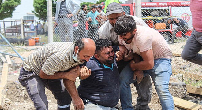 Ankara da inşaatta göçük; Özgür öldü, babası yaralı