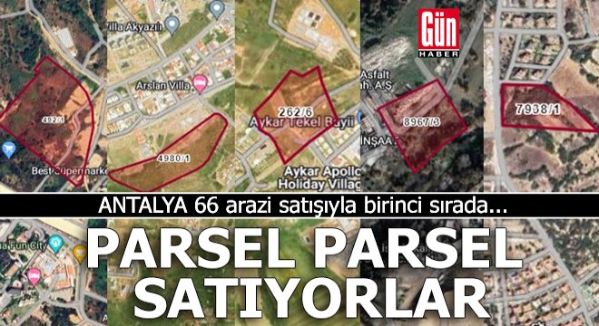Antalya 66 arazi satışıyla birinci sırada...