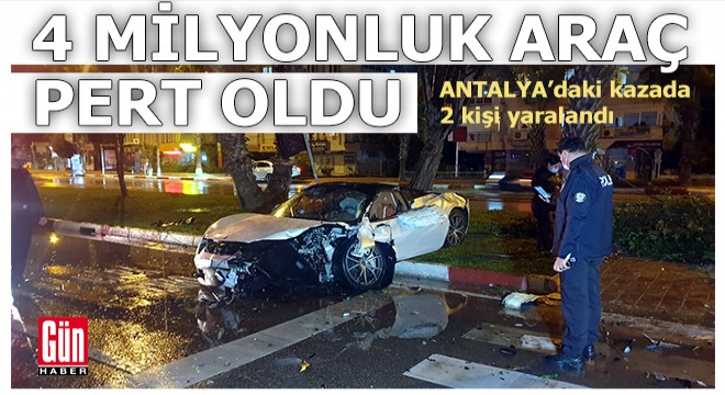 Antalya Konyaaltı ndaki kazada 2 kişi yaralandı