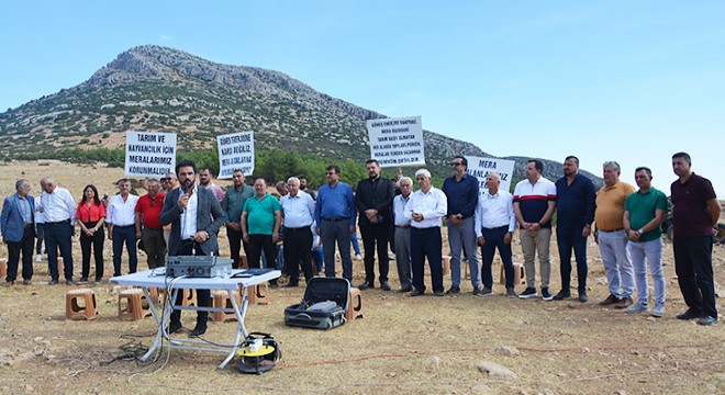 Antalya Korkuteli de merada GES eylemi