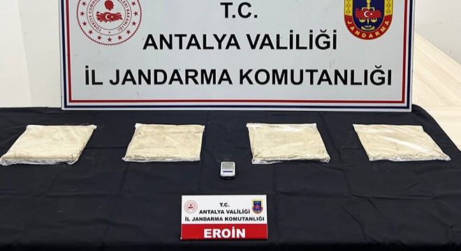 Antalya da 2 kilo 100 gram eroin ele geçirildi