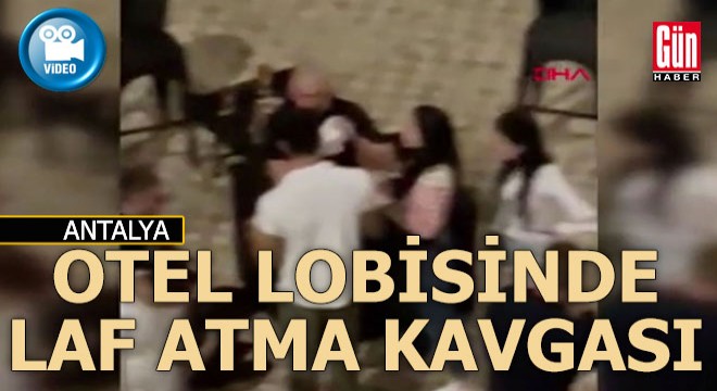 Antalya'da 5 yıldızı otelin lobisinde yumruk yumruğa 'Laf atma' kavgası