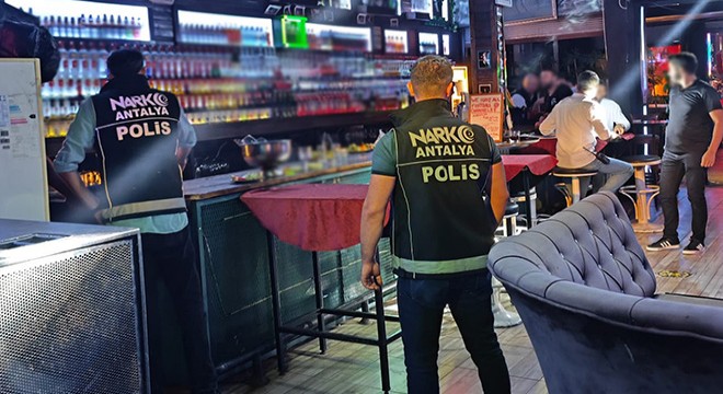 Antalya da İHA gözetledi, polis denetledi