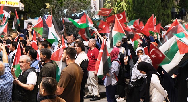 Antalya da İsrail protestosu