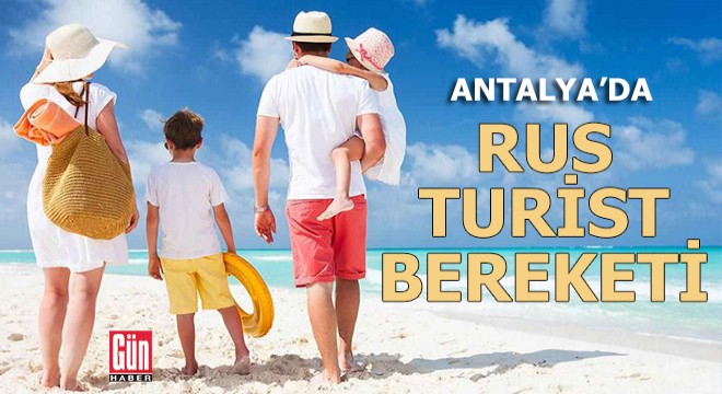 Antalya'da Rus turist bereketi