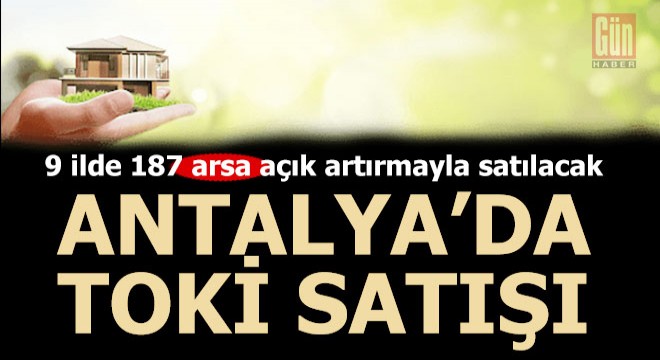 Antalya da TOKİ den satılık ticari ve konut arsası...