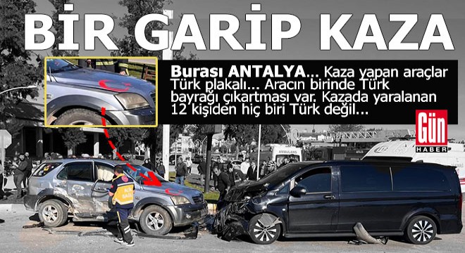 Antalya da bir garip kaza