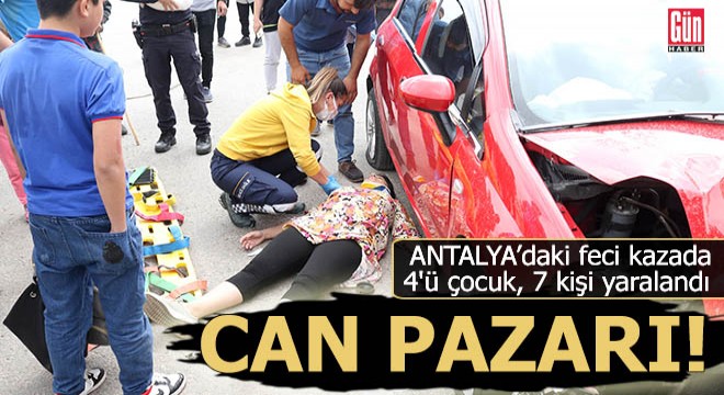 Antalya da can pazarı: 7 yaralı