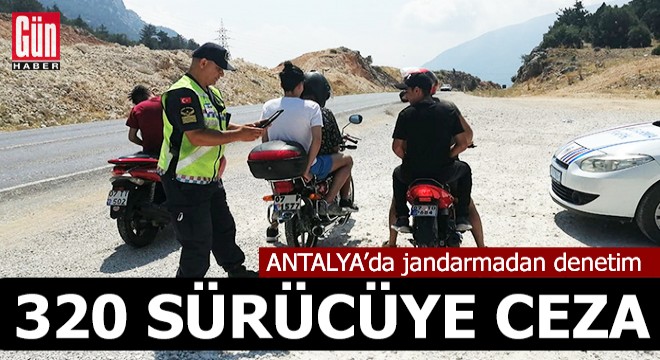Antalya da jandarmadan motosiklet ve scooter denetimi
