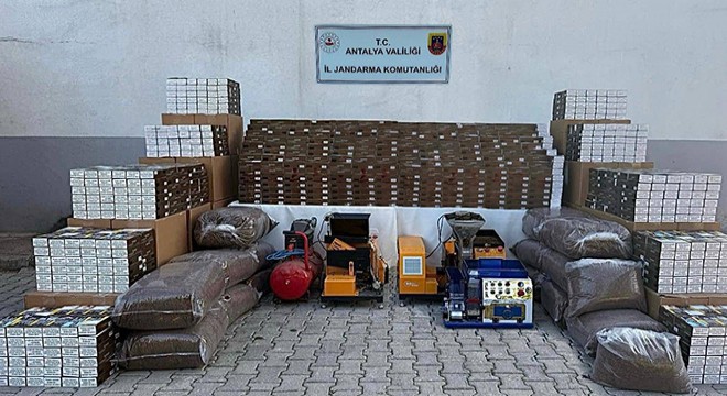 Antalya’da kaçak tütün ve sigara operasyonu