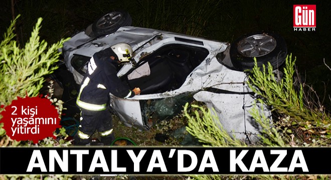 Antalya da kaza: 2 ölü