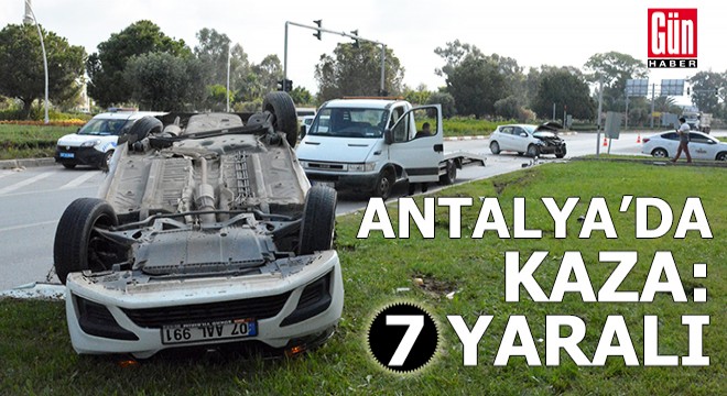 Antalya da kaza: 7 yaralı