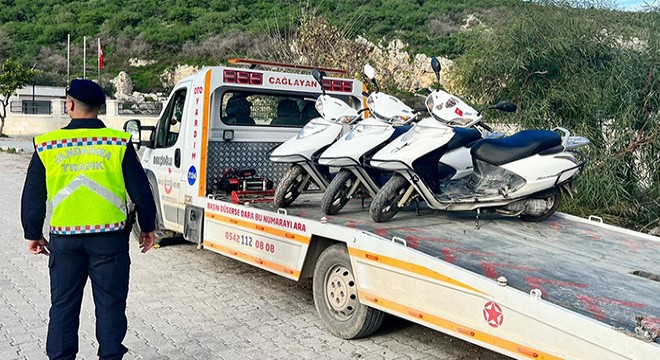 Antalya da motosiklet denetiminde 1,2 milyon lira ceza
