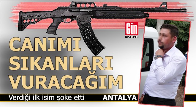 Antalya da sokak ortasında ateş etmeye başlayan genç gözaltında...