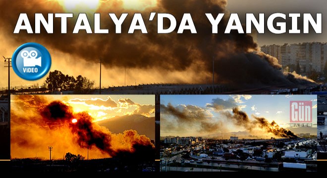 Antalya da yangın... Gökyüzünü dumanlar kapladı...