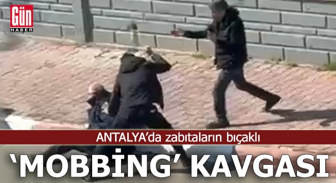 Antalya da zabıtaların bıçaklı  mobbing  kavgası: 1 ölü