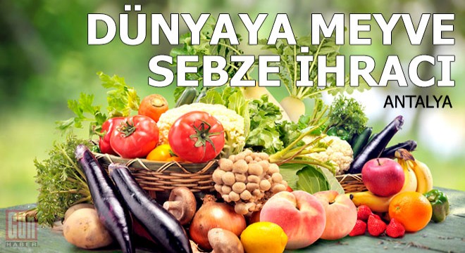Antalya dan dünyaya meyve ve sebze ihracı