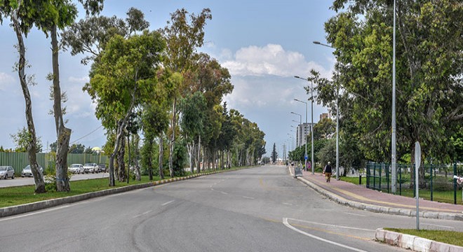 Antalya’nın Kurtuluş Caddesi yemyeşil oldu