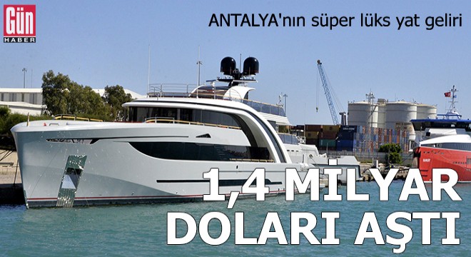 Antalya nın süper lüks yat geliri 1,4 milyar doları aştı