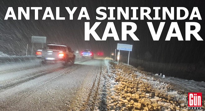 Antalya sınırında kar var