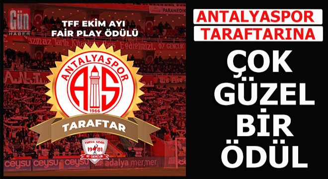 Antalyaspor taraftarına çok güzel bir ödül