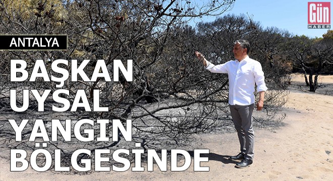 Başkan Uysal, yangın bölgesinde