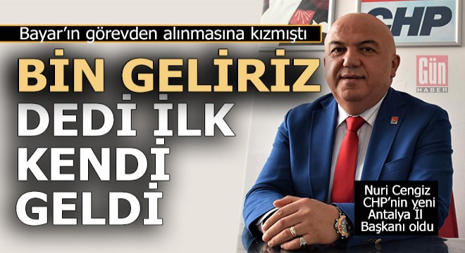 CHP Antalya İl Başkanı Nuri Cengiz oldu