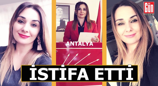 CHP li kadın başkan görevinden istifa etti