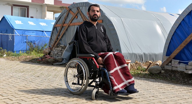 Çadırda yaşayan kas hastası, konteyner istiyor