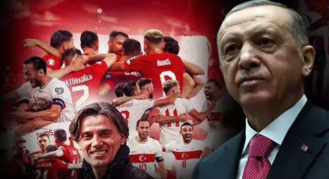 Cumhurbaşkanı Erdoğan dan EURO 2024 ü garantileyen millilere tebrik
