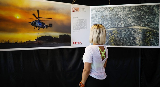 DHA nın  Yangın Yeri  sergisinde 5 bin fidan dağıtıldı