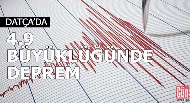 Datça da 4.9 büyüklüğünde deprem