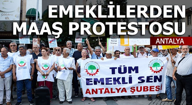 Emeklilerden maaş protestosu