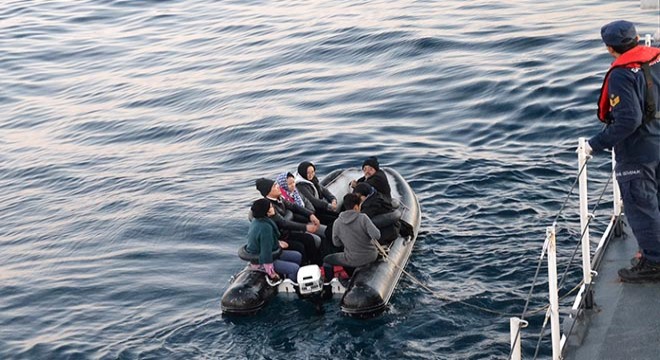 Enez açıklarında 40 kaçak göçmen yakalandı