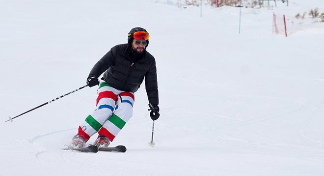 Erciyes te kayak sezonu başladı