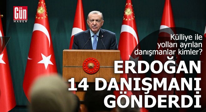 Erdoğan 14 danışmanı gönderdi!